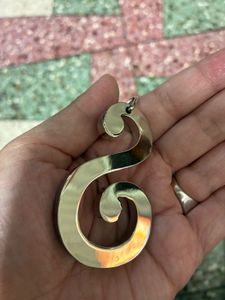 Letter S Silver Pendant