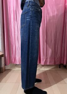 Stylish Wide Leg Denim Jeans