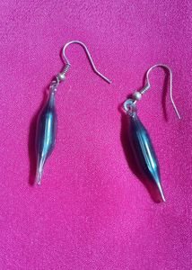 Combo Pinterest Dainty Necklace And Glass Earrings