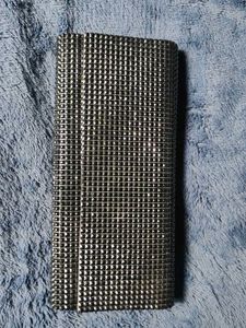 Shiny Black Partywear Clutch