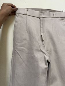 Beige Formal Pants