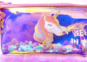 🦄Unicorn🦄 Fur Pencil Case Pack of 3