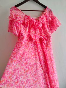Pink Floral Dress