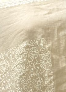 Dupatta painting cotton Eid Offer cream highqualit