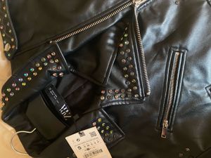 ZARA studded leather jacket * Limited edition *