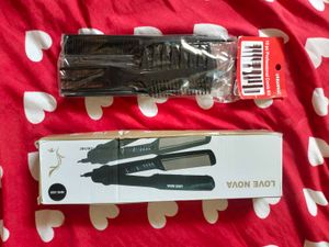 Nova Hair Straightener&amp;Professional Comb Kit