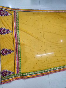 Beautiful Yellow Full size Lehenga Dupatta