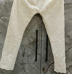 Chickan Karai Embroiderd Cream Co Ord Set