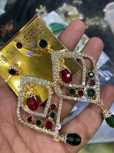 Rhinestone Diamond Dangle Earrings