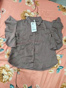 Elegant Ruffle Sleeve Top