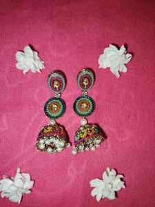 Colorful Jhumka Earrings