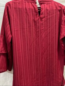 Maroon Striped Tunic