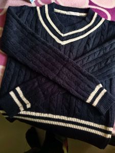 Striped Navy Blue Sweater