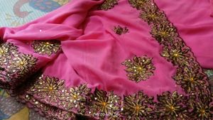 Chiffon  Georgette Saree &amp;blowse.
