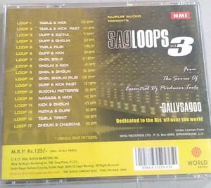 Sagloops Audio Cd By BALLY SAGOO