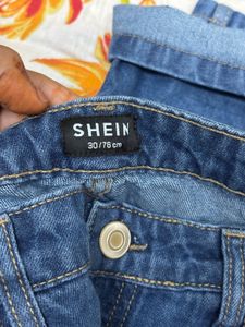 Shein blue Wide Leg Jeans