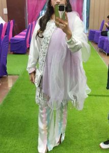 Boot Cut Pant With Kurti Embellished Wit Embro