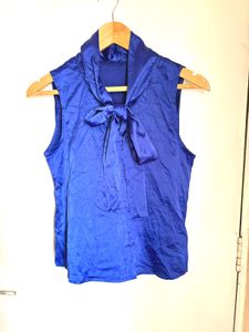 Beautiful Satin Top With Tie