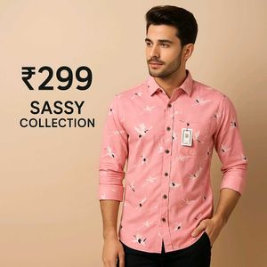 Stylish Pink Printed Shirt