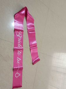 New Pink Bride Sash