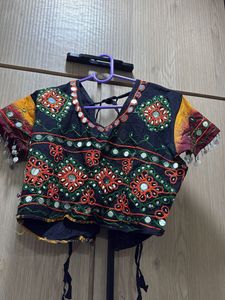 Pink Ethnic Skirt with Embroidery