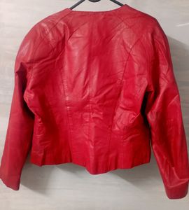 Red Leather Jacket | Winterwear