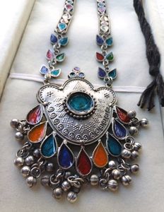 💥🆕️ Boho Colorful Meenakari Statement Necklace