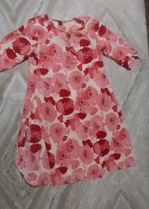 Pure Cotton Floral Print Kurti