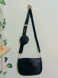 Trendy Aesthetic Sling Bag With A Small Pouch !