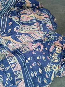 Printed Sleeves Gown