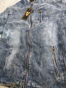 Lagishong Distressed Denim Jacket - 4XL