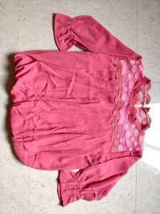 Pink Lace Top