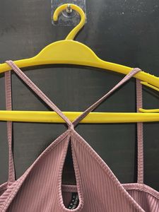 Ribbed Mauve Tank Top