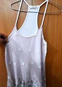 Embroidered Tank Top