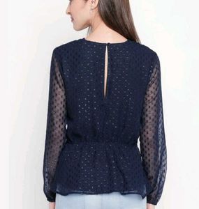 Navy Blue Top 🐾🛍️