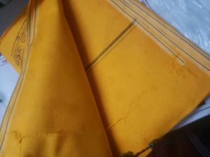 Bhagwa New Unused Dhoti Saffron