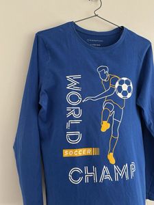 Blue Soccer Champ Tee