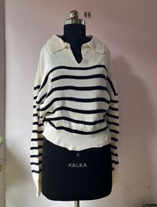 Striped Knit Sweater