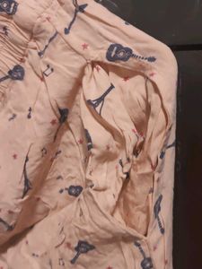 Printed Peach Shorts