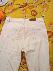 White Flare Leg Jeans