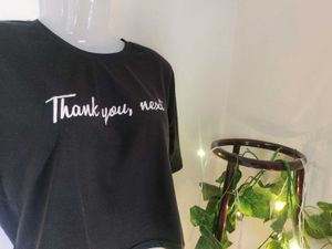 Black Cute Graphic Tee