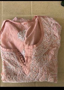 Short Chikankari Kurta