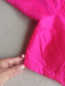 Tilhori Deep Pink V Neck Blouse