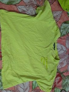 Neon Yellow Graphic Tee - Zudio