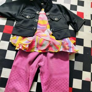 Cute Printed Baby dress for 1 year - Combo Set III