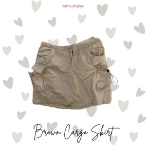 Brown Cargo SKORT