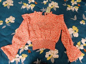 Floral Ruffle Blouse