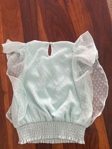 Cute Sheer Mint Blouse