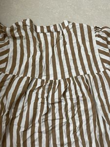 Striped Blouse with Bell Sleeves