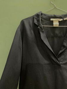 H&amp;M Linen V Neck Shirt